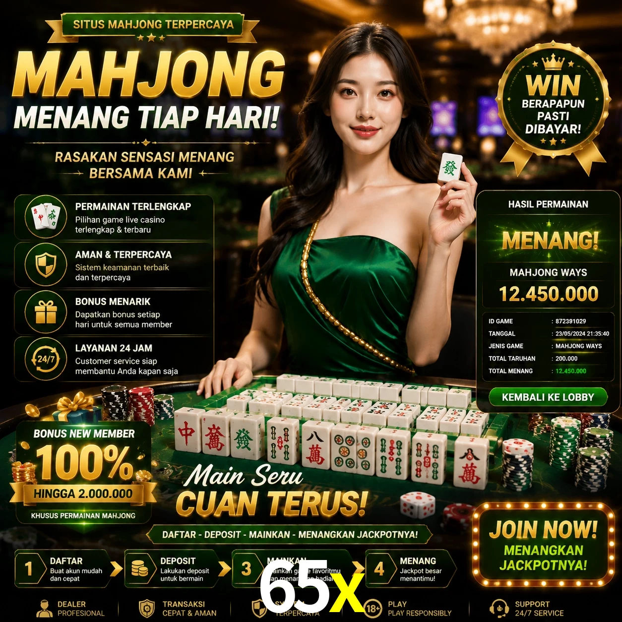 Cashback VIP 65x - reembolso semanal